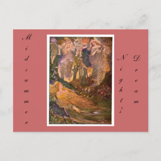 Sommernachtstraum Postkarte (Vorderseite)