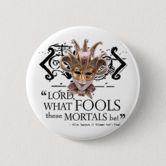 Sommernachtstraum-Zitat Button (Vorderseite)