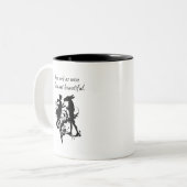 Sommernachtstraum Zweifarbige Tasse (Vorderseite Links)