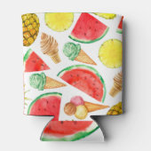 Sommernahrung: Wassermelone Eiscreme Dosenkühler (Rückseite)