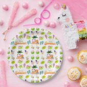 Sommernahtlos mit Coconut-Muster Pappteller (Party)