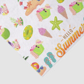 Sommernahtlos mit Coconut-Muster Seidenpapier (Detail)