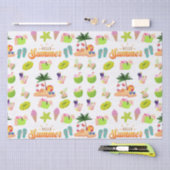 Sommernahtlos mit Coconut-Muster Seidenpapier (Handwerk)