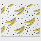 Sommernahtloses Muster mit Bananen in der Pop Art Geschenkpapier (Flach)