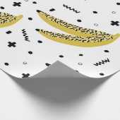 Sommernahtloses Muster mit Bananen in der Pop Art Geschenkpapier (Ecke)