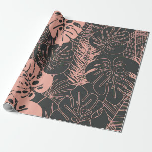 Sommernahtloses tropisches Muster mit Monstera pal Geschenkpapier
