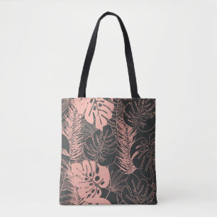 Sommernahtloses tropisches Muster mit Monstera pal Tasche