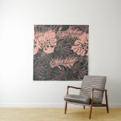 Sommernahtloses tropisches Muster mit Monstera pal Wandteppich (Beispiel (Horizontal))