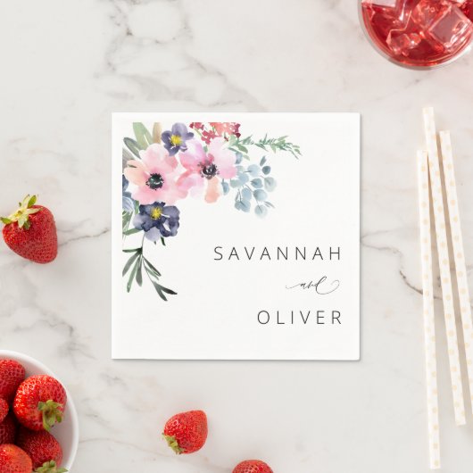 Sommername oder Monogram Napkins Serviette (Beispiel)