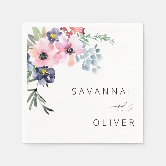 Sommername oder Monogram Napkins Serviette (Vorderseite)