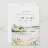 Sommernatur und Wildblumen Brautparty Einladung (Vorderseite)