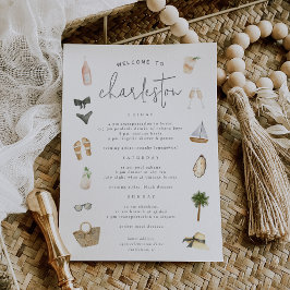 Sommerneutrale Bachelorette Wochenendreise Einladung