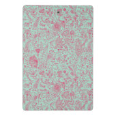 Sommerniedliches Blumenmuster Mini Klemmbrett (Rückseite)