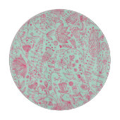 Sommerniedliches Blumenmuster Schneidebrett (Vorderseite)