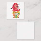 Sommernome 1 quadratische visitenkarte (Vorne/Hinten)