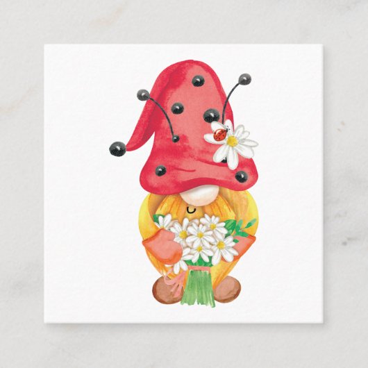 Sommernome 1 quadratische visitenkarte (Vorderseite)