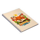Sommernotizbuch mit Fuchs-Design Notizblock (Rechte Seite)
