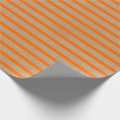 Sommerorangen auf Imitaten Rustikale braune Kraft Geschenkpapier (Ecke)