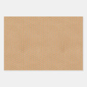 Sommerorangen auf Imitaten Rustikale braune Kraft Geschenkpapier Set (Vorderseite 3)