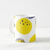 Sommerorangen: Stilvolles Fruchtmuster. Kaffeetasse (Vorderseite Links)