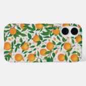 Sommerorangen Zitrusfrüchte Blumenmuster Case-Mate iPhone Hülle (Rückseite (Horizontal))