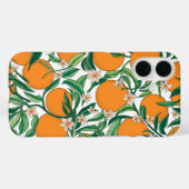 Sommerorangen Zitrusfrüchte Blumenmuster Case-Mate iPhone Hülle (Rückseite (Horizontal))