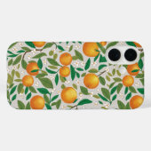 Sommerorangen Zitrusfrüchte Blumenmuster Case-Mate iPhone Hülle (Rückseite (Horizontal))