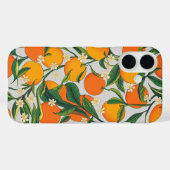 Sommerorangen Zitrusfrüchte Blumenmuster Case-Mate iPhone Hülle (Rückseite (Horizontal))