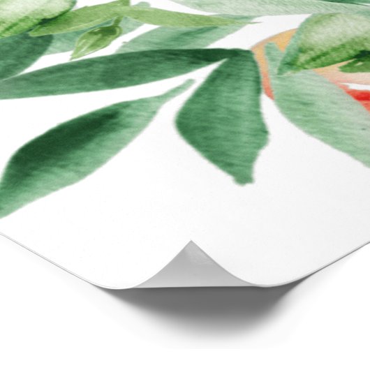 Sommerorchard-Sitzplan Poster (Ecke)