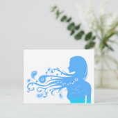 Sommerpaisley Postkarte (Stehend Vorderseite)