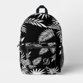 Sommerpalme aus tropischen Blättern Blätter aus sc Bedruckter Rucksack (Vorderseite)