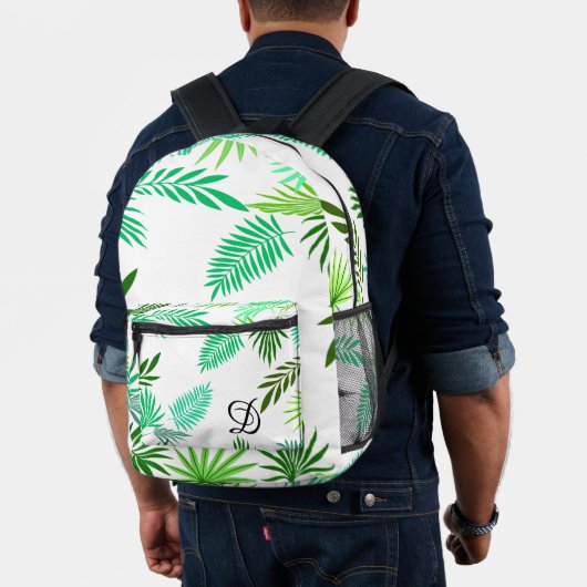 Sommerpalme mit tropischen Blättern Blätter mit gr Bedruckter Rucksack (Insitu (Modell))