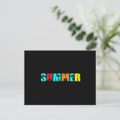 Sommerpalme Postkarte (Stehend Vorderseite)