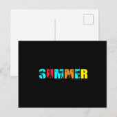 Sommerpalme Postkarte (Vorne/Hinten)