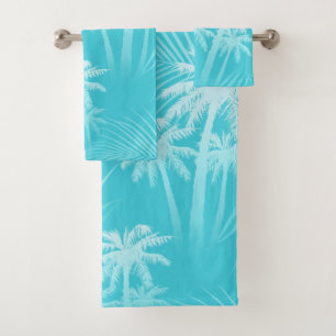 SommerPalmen Aqua Badhandtuch Set