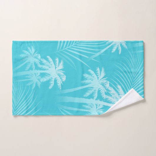Sommerpalmen Aqua Badhandtuch Set (Handtuch)