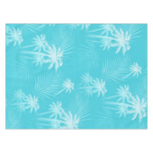 Sommerpalmen Aqua Tischdecke (Vorderseite (Horizontal))