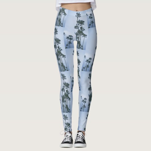 Sommerpalmen Leggings (Vorderseite)