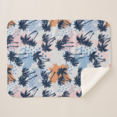 Sommerpalmen nahtloses Muster, Kokospalmen tr Sherpadecke (Vorderseite (Horizontal))