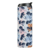 Sommerpalmen nahtloses Muster, Kokospalmen tr Thermosbecher (Nach links gedreht)