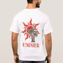 Sommerpalmen Sonne Retro Tropisch