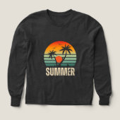 Sommerpalmenbaum und Sonnenuntergang bedruckte Kin (Design Vorderseite)