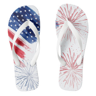 Sommerparade Red White Blue am 4. Juli Badesandalen