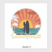 Sommerparadies Aufkleber (Blatt)