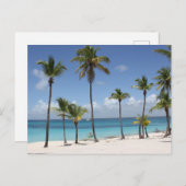 Sommerparadies Feiertagspostkarte (Vorne/Hinten)