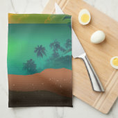 Sommerparadies Geschirrtuch (Viertel Falte)