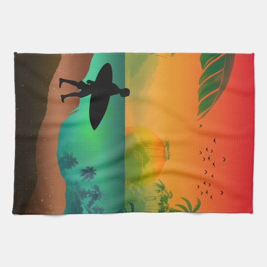 Sommerparadies Geschirrtuch (Horizontal)