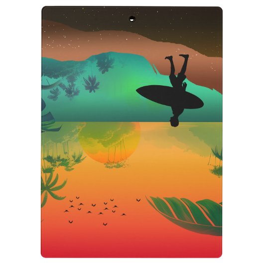 Sommerparadies Klemmbrett (Rückseite)