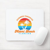 Sommerparadies Miami Beach Florida-Sunset-Palms Mousepad (Mit Mouse)