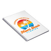 Sommerparadies Miami Beach Florida-Sunset-Palms Notizblock (Rechte Seite)